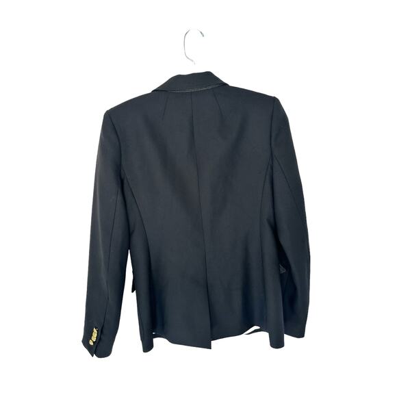 J.Crew Rhodes Blazer Black Preppy Academia Work Office Italian Wool Size 4 - Picture 9 of 12